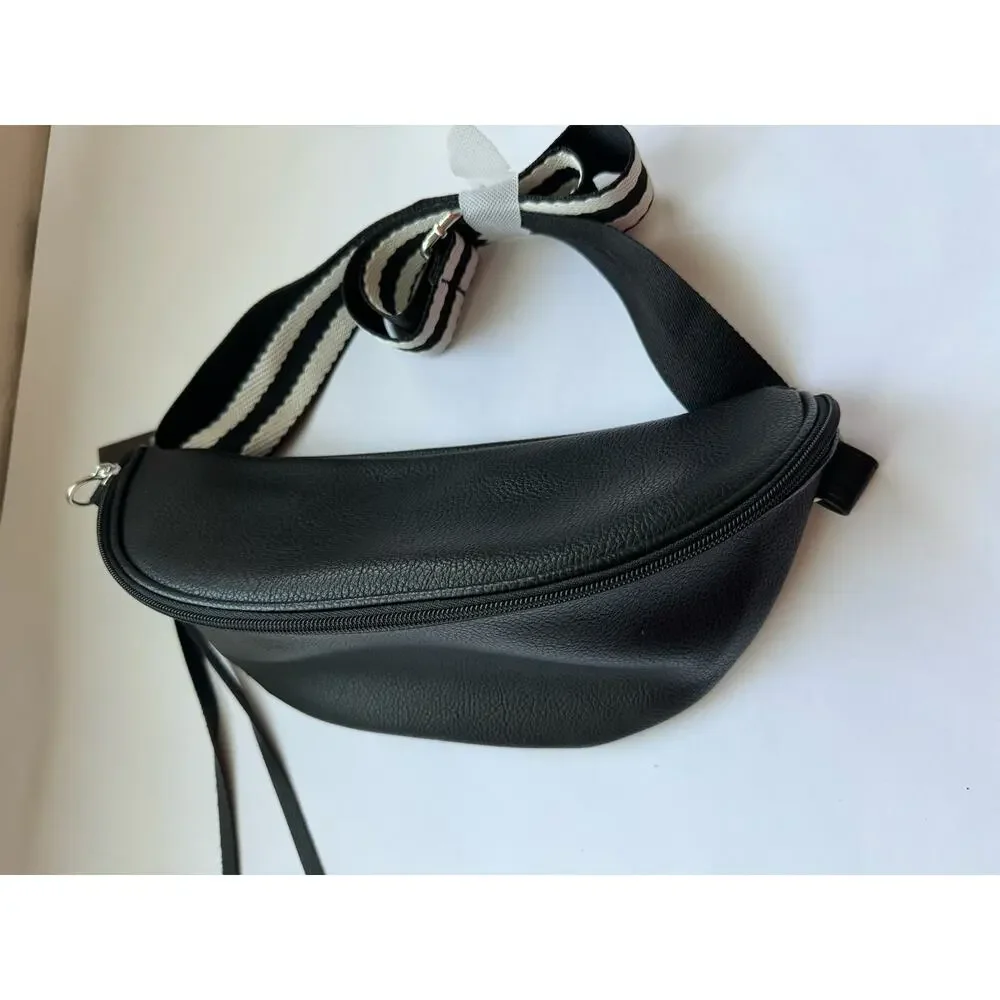 NWT Black Crossbody Sling / Belt Bag/ Fanny Pack with Adjustable Strap